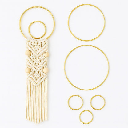 Pack Aros y Estructuras Doradas | Macramé