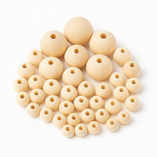 Pack Cuentas Naturales XXL — Madera | Macramé