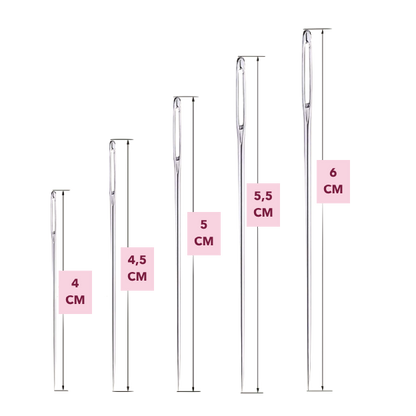 Agujas de bordado 25 ud