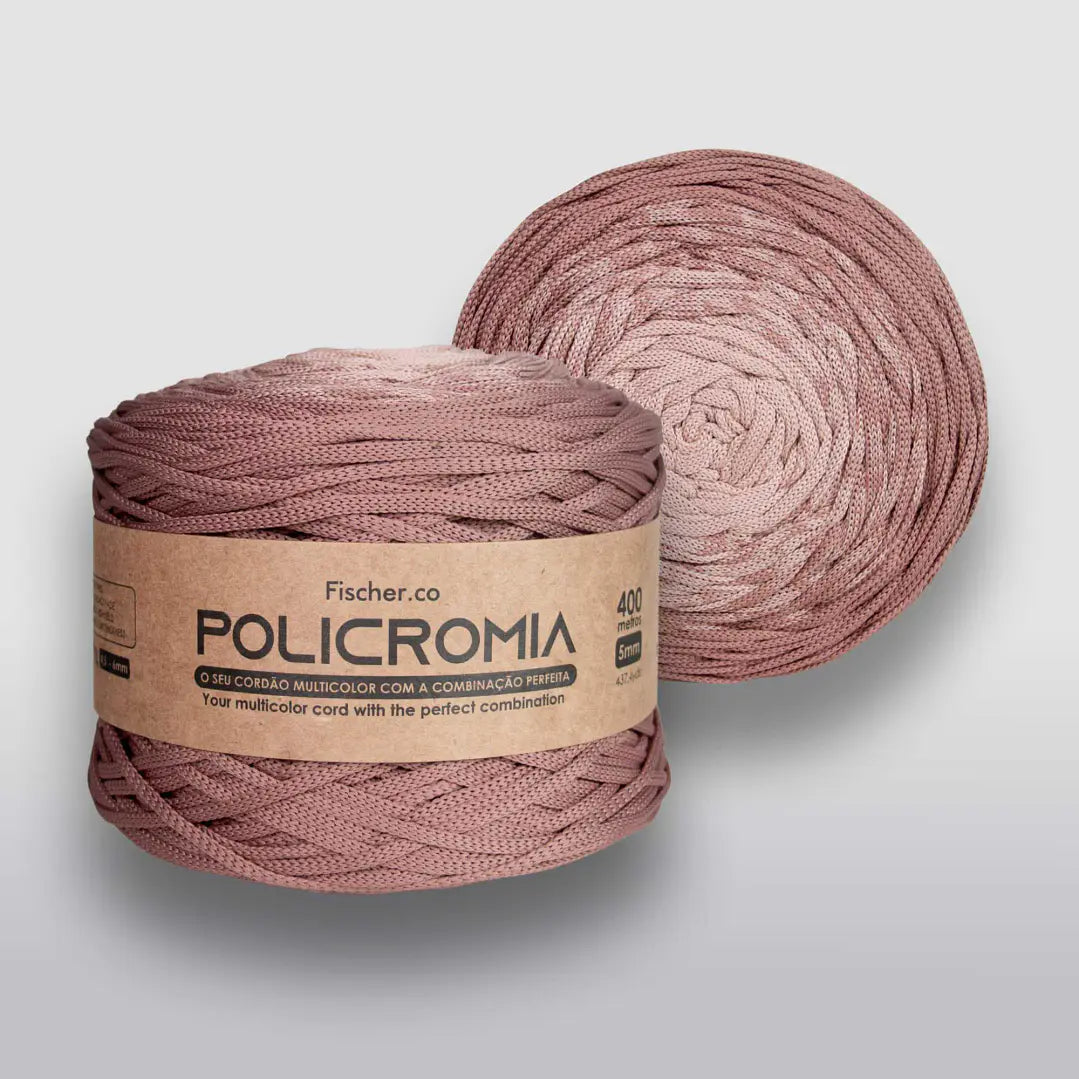 Policromia - Fio 100% Poliéster 5mm - 400 metros - 780 Gramos