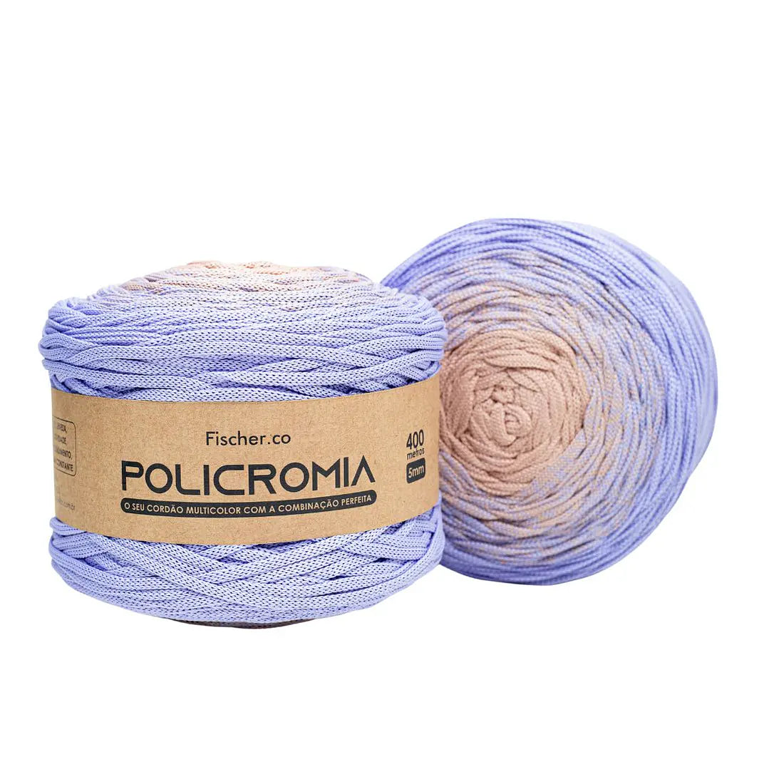 Policromia - Fio 100% Poliéster 5mm - 400 metros - 780 Gramos