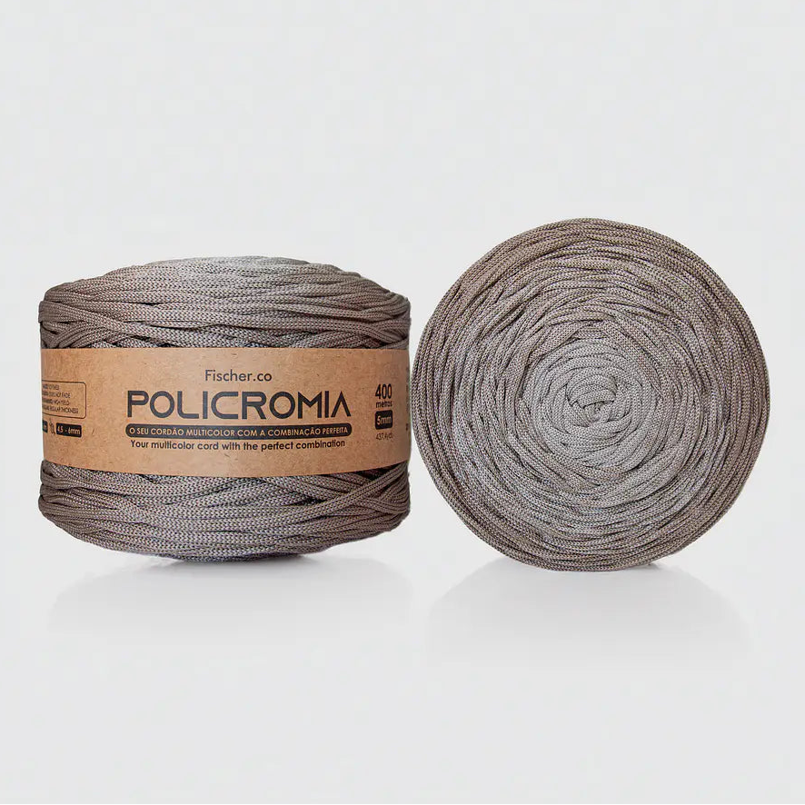 Policromia - Fio 100% Poliéster 5mm - 400 metros - 780 Gramos