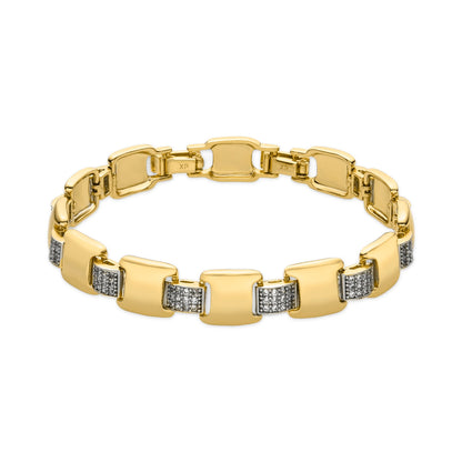 Pulsera con Circonita Brillante acabado oro 18k - Sured