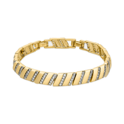 Pulsera con Circonita Brillante acabado oro 18k - Xokri