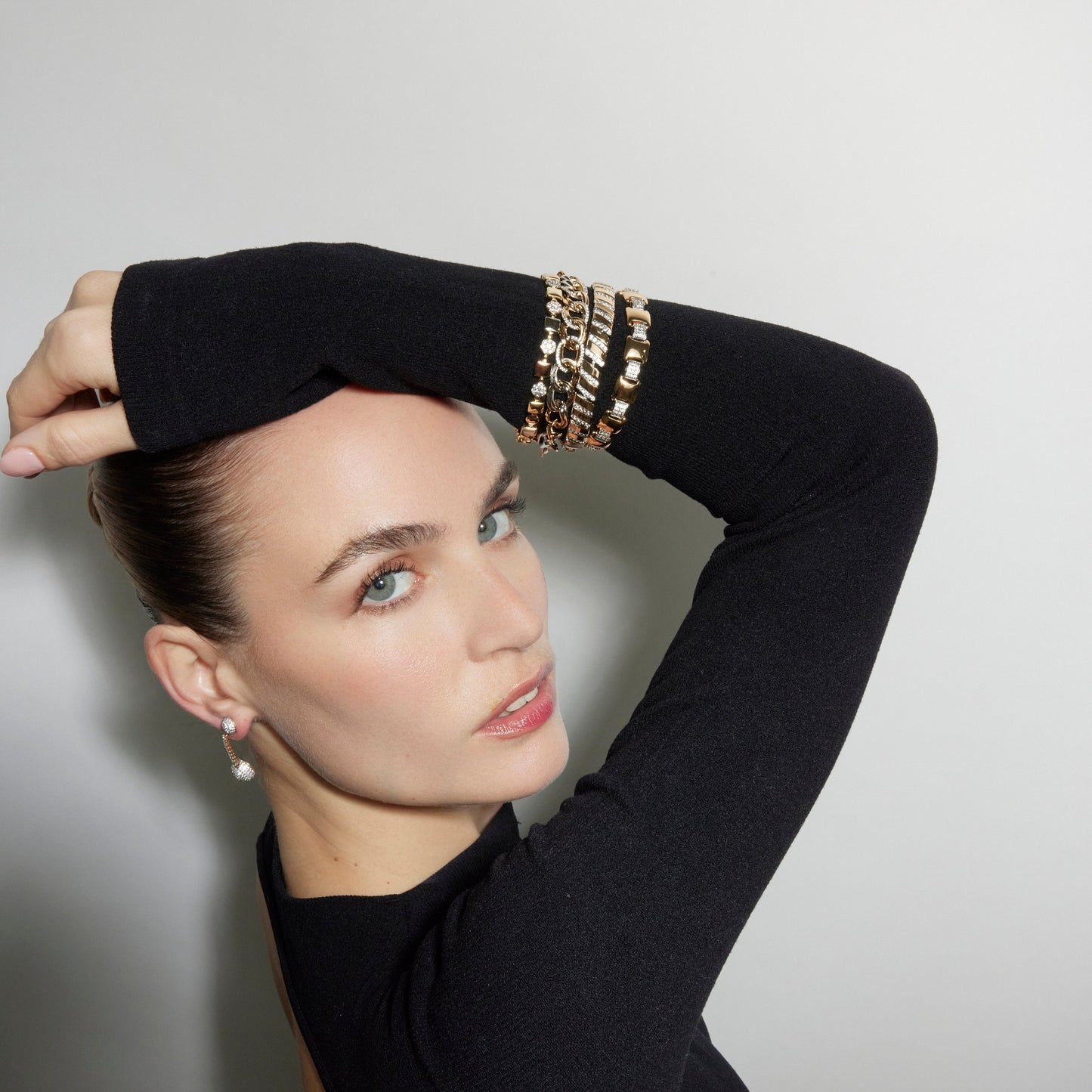 Pulsera con Circonita Brillante acabado oro 18k - Xokri