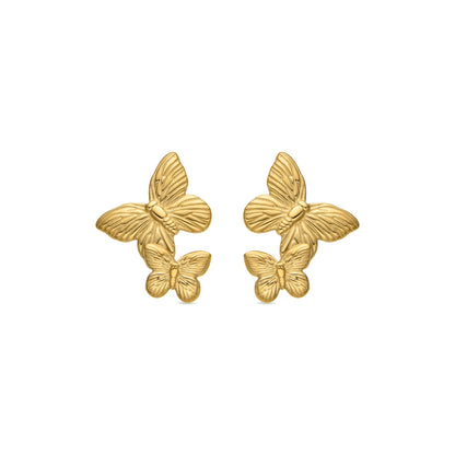 Pendientes acabado oro 18k - Yigba