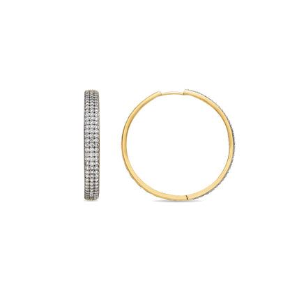 Pendientes con Circonita Brillante acabado oro 18k - Droke