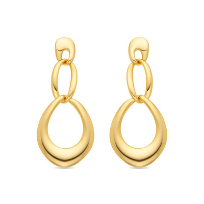 Pendientes acabado oro 18k - Saimil