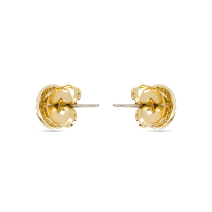 Pendientes con Circonita Brillante acabado oro 18k - Riashe