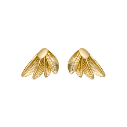 Pendientes acabado oro 18k - Otlya