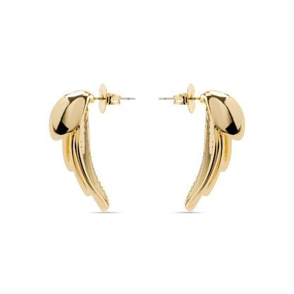 Pendientes acabado oro 18k - Otlya