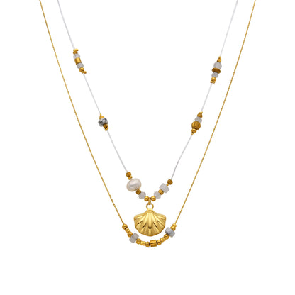 Collar con Circonita Brillante acabado oro 18k - Virat