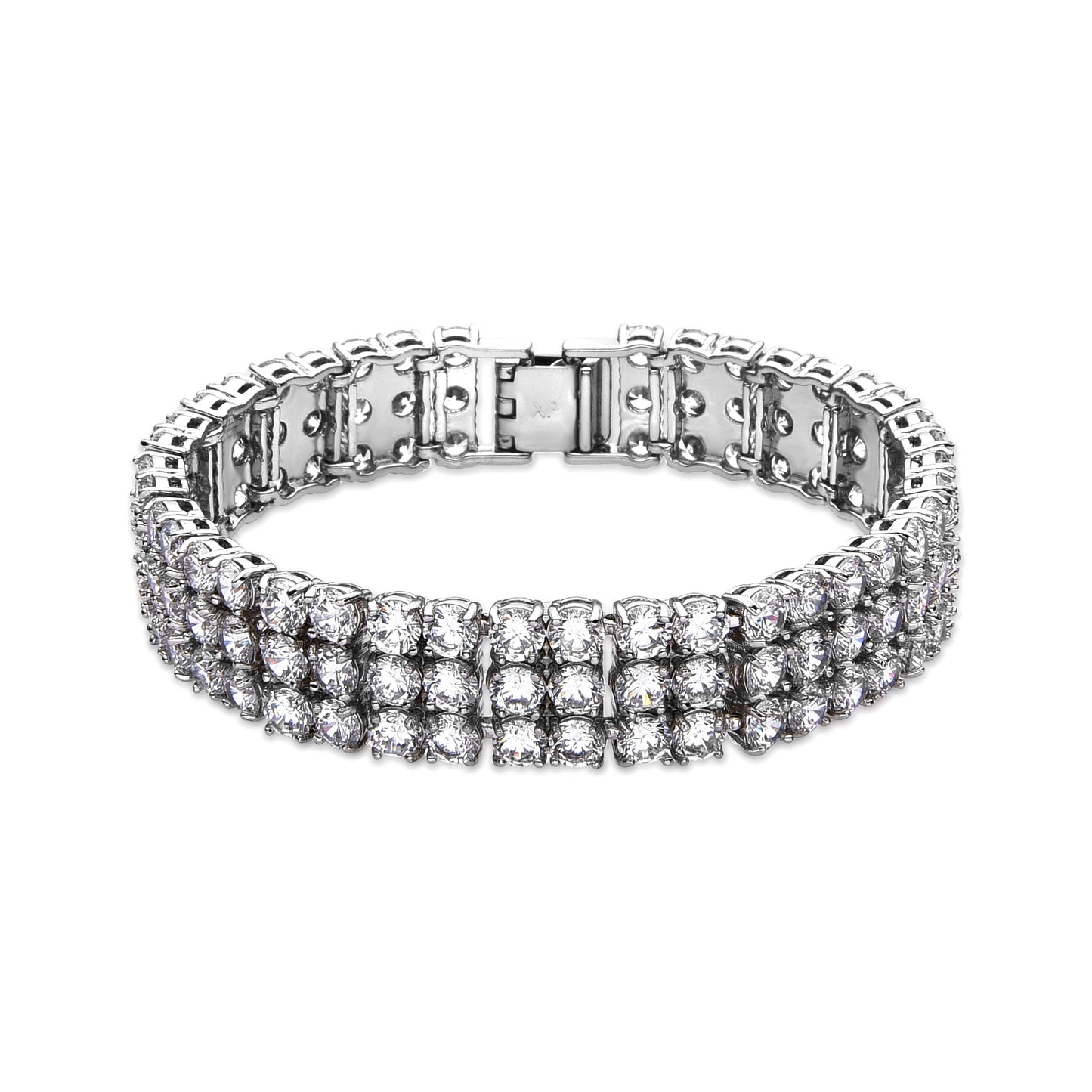 Pulsera con Circonita Brillante acabado plata - Matka
