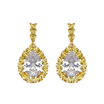 Pendientes con Padparadscha acabado plata - Welo