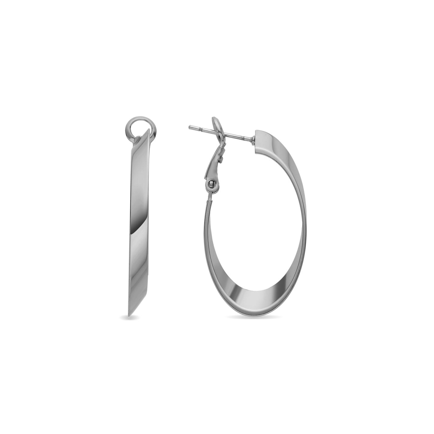 Pendientes con - acabado plata - Drola