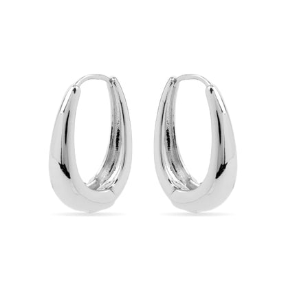 Pendientes con - acabado plata - Luya