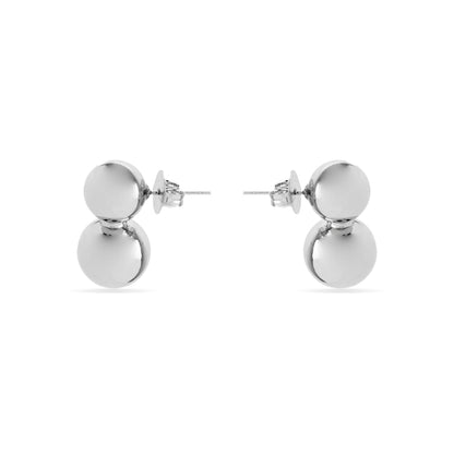 Pendientes con - acabado plata - Uphe