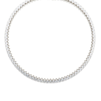 Collar con Circonita Brillante acabado plata - Comega