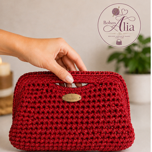 Bolso Alia Kaleido de crochet artesanal hecho a mano en España