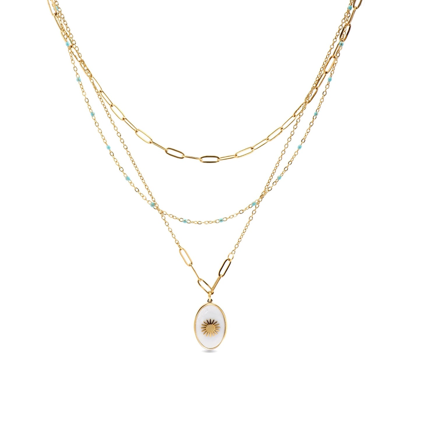Collar acabado oro 18k