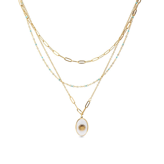 Collar acabado oro 18k