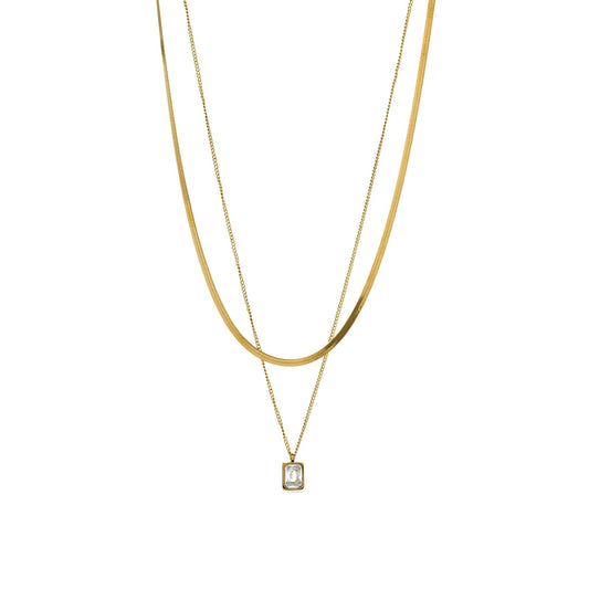 Collar acabado oro 18k