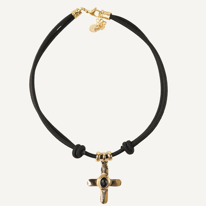 Collar corto mujer cruz MILU CRUZEA