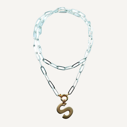 Collares largos elegantes Letter Largo
