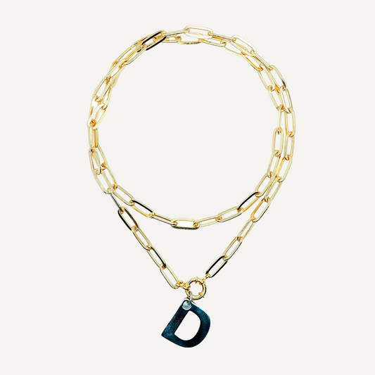 Collares largos elegantes Letter Largo