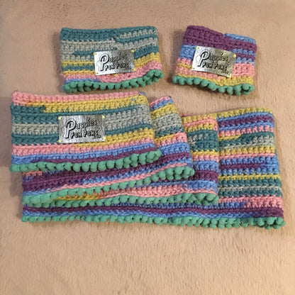 Minty Pastels Crochet Snood / Buff