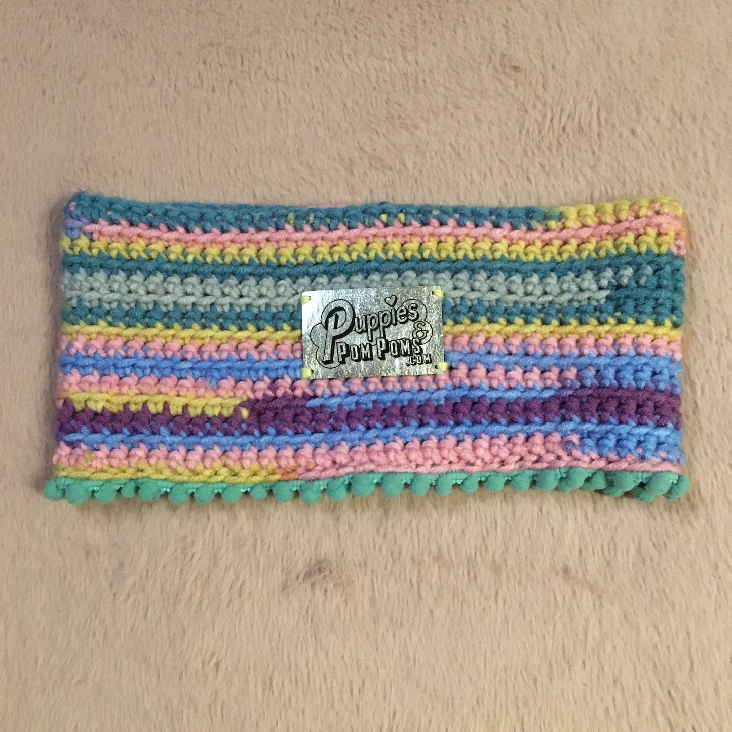 Minty Pastels Crochet Snood / Buff