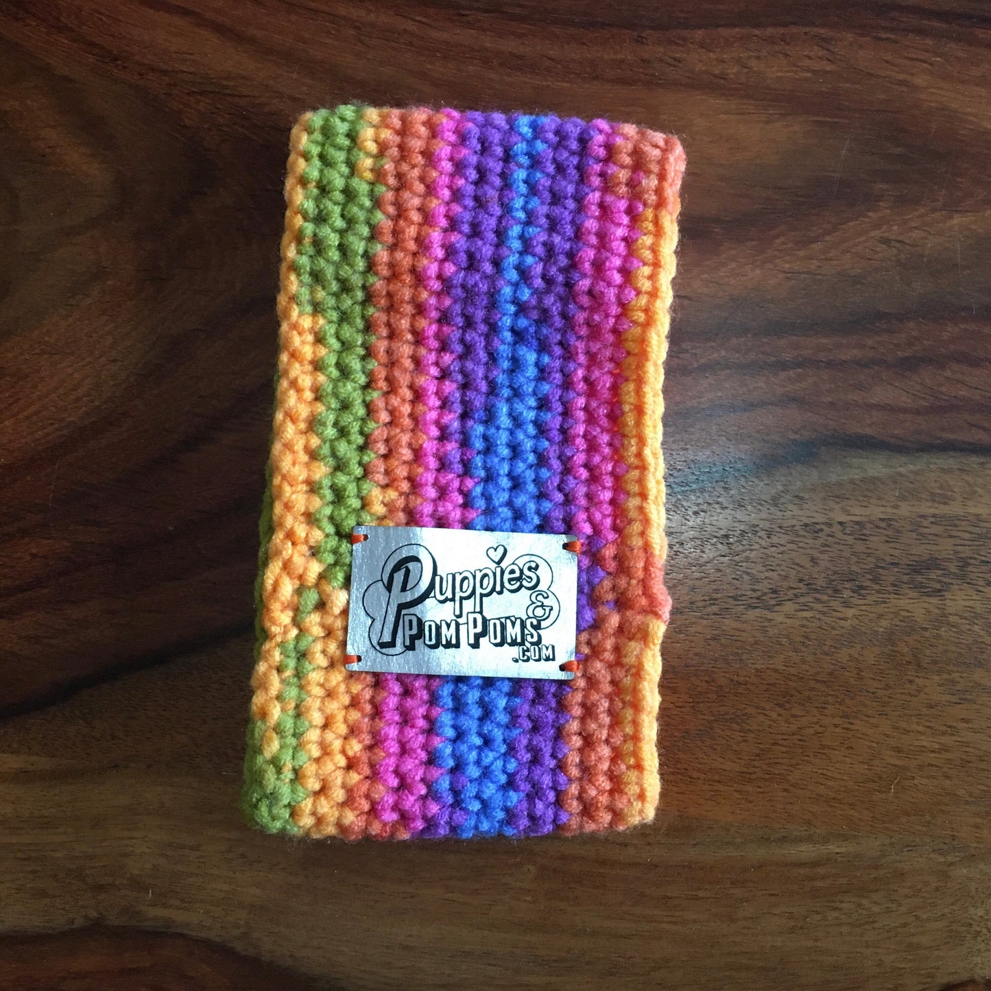 Rainbow Bright Crochet Dog Snood / Buff