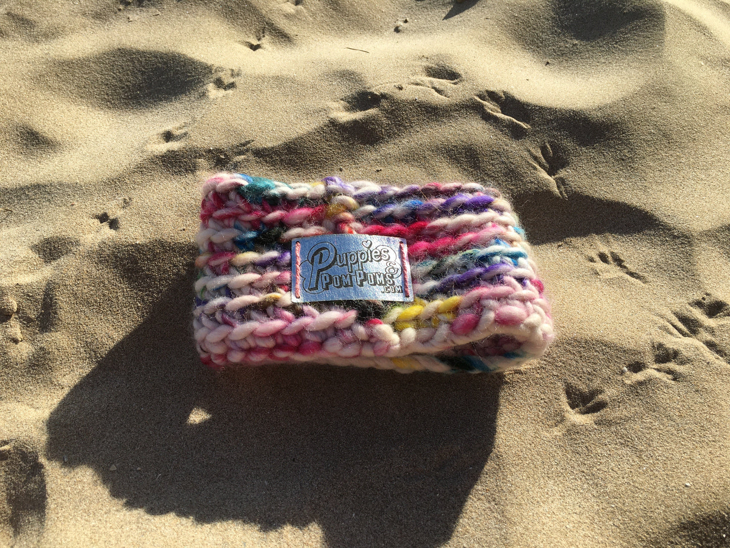 Hand painted Sprinkle Luxe Crochet Dog Snood