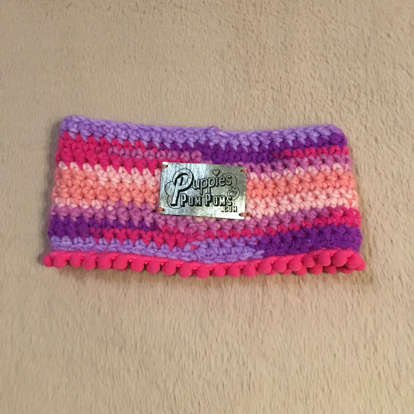 Rainbow Pink Crochet Snood / Buff