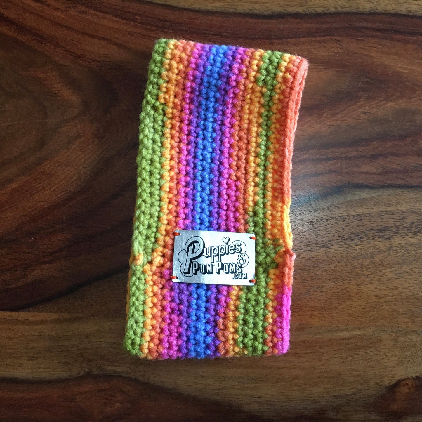 Rainbow Bright Crochet Dog Snood / Buff