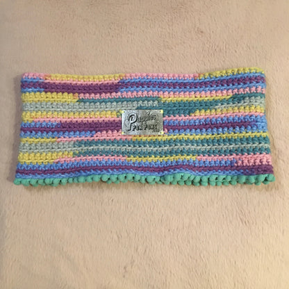 Minty Pastels Crochet Snood / Buff