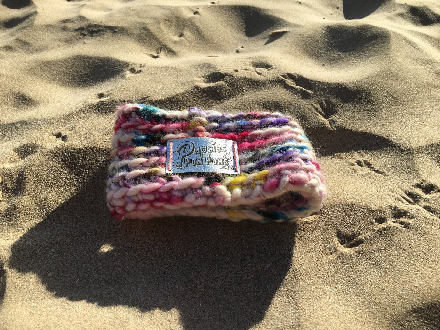 Hand painted Sprinkle Luxe Crochet Dog Snood