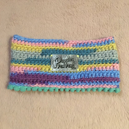 Minty Pastels Crochet Snood / Buff