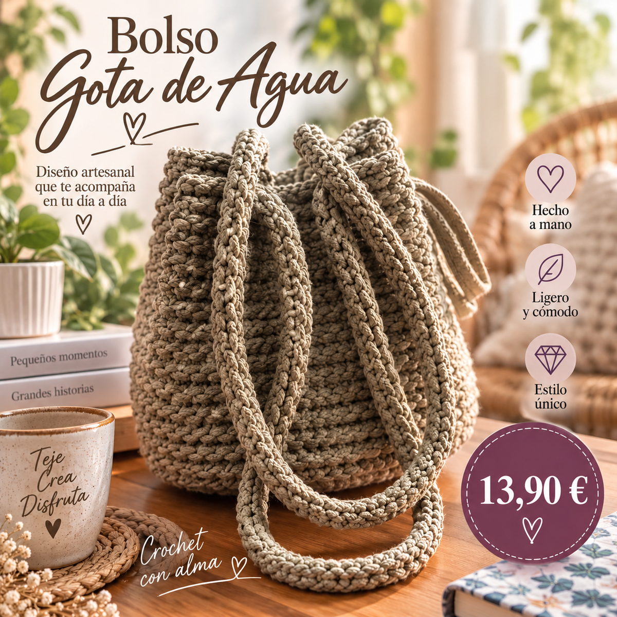 Bolso Gota de Agua (para diestras)