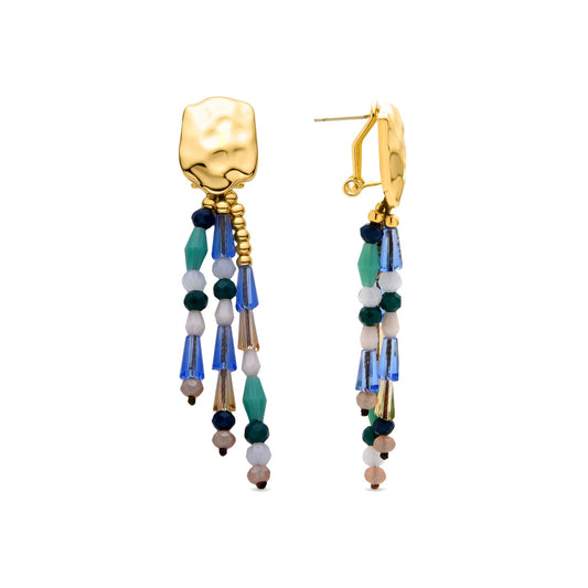 Pendientes acabado en oro 18k