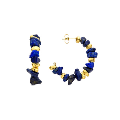 Pendientes acabado en oro 18k