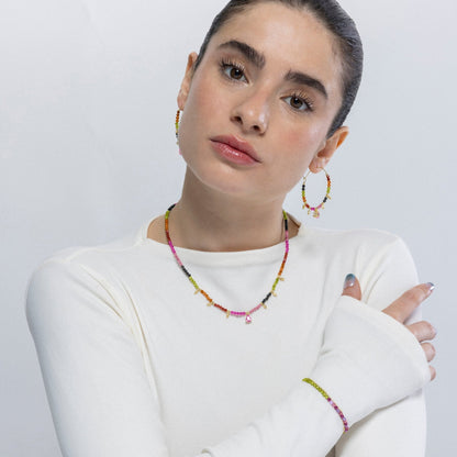 Pendientes acabado en oro amarilo 18k