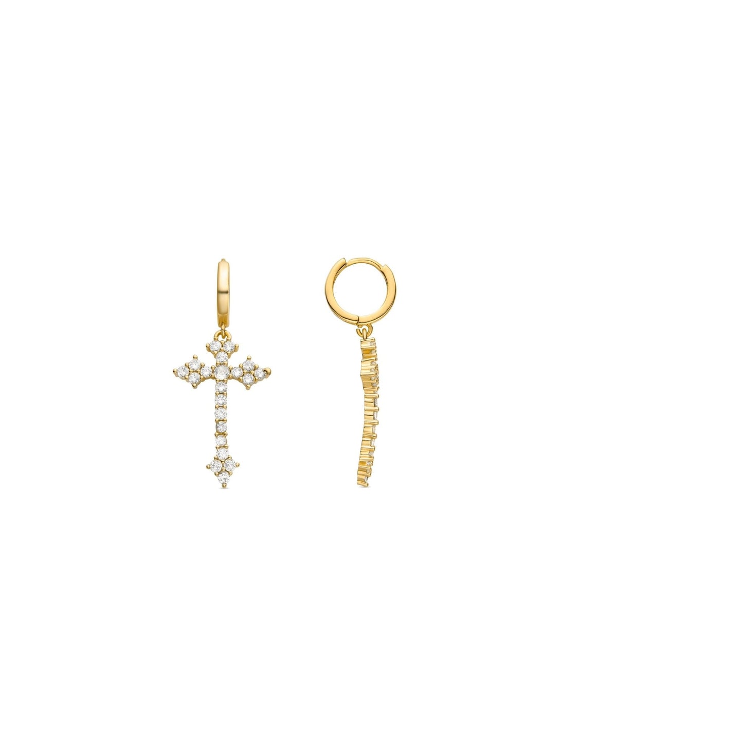 Pendientes acabado en oro amarilo 18k