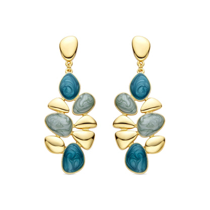 Pendientes acabado oro 18k