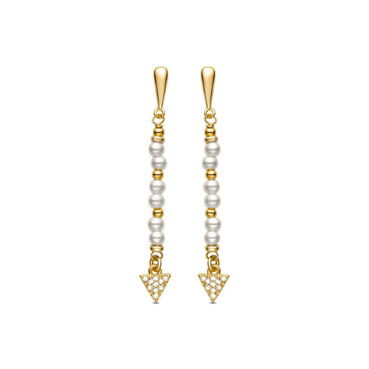 Pendientes acabado oro 18k