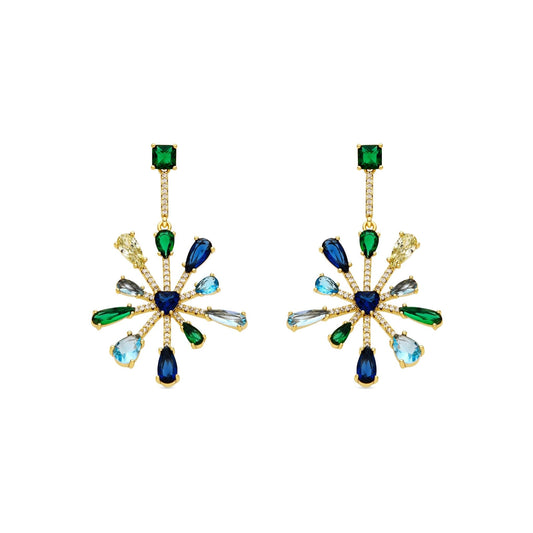 Pendientes acabado oro 18k