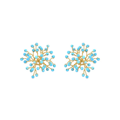 Pendientes acabado oro 18k