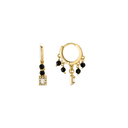 Pendientes acabado oro 18k