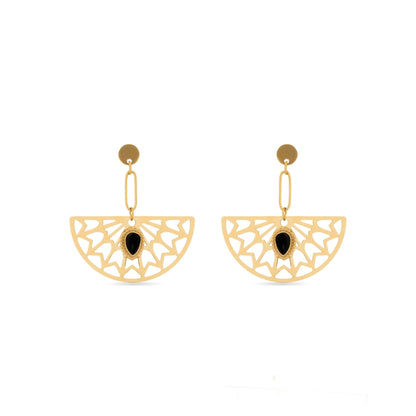 Pendientes acabado oro 18k