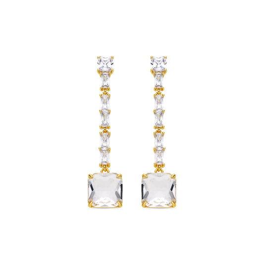 Pendientes acabado oro 18k